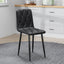 Dining Chairs Set of 4, Modern Kitchen Dining Room Chairs, PU Dining Chair Upholstered Cushion Seat and Sturdy Metal Legs - Korvel