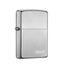 Zippo Treasure Lighter Chrome Matte Logo 205ZL - Korvel