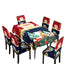 Christmas printed tablecloth, chair cover, waterproof, oil resistant, festive decoration, dining table cloth, chair cover, universal household use - Korvel