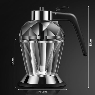 Elegant Diamond Glass Oil Dispenser