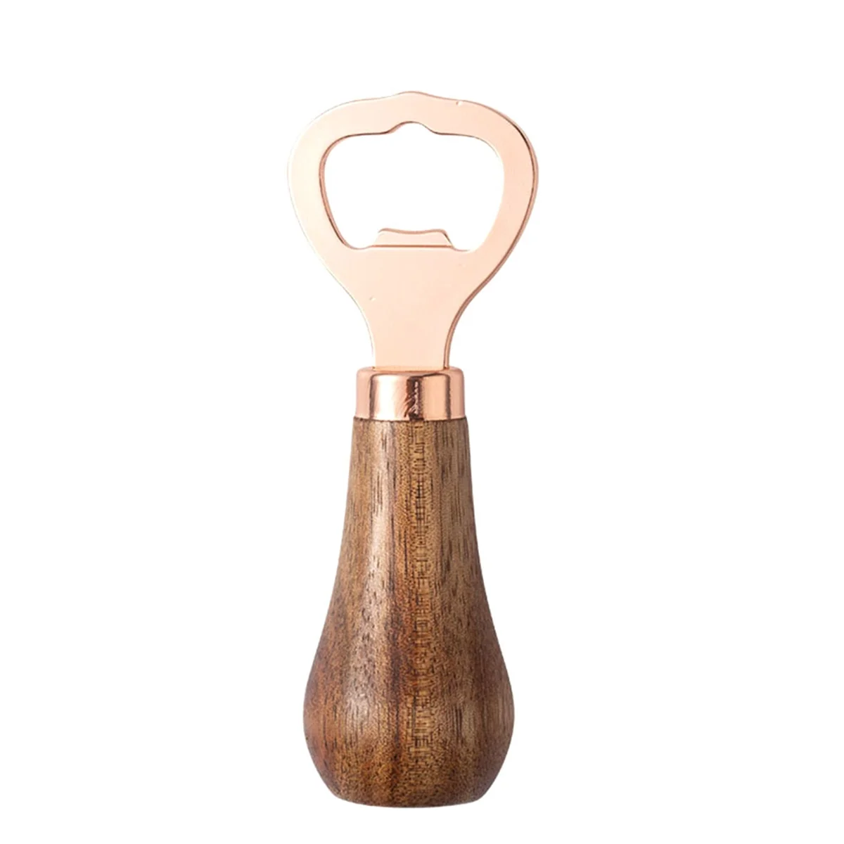 Abrebotellas de Cerveza de Acero Inoxidable Premium con Mango de Madera