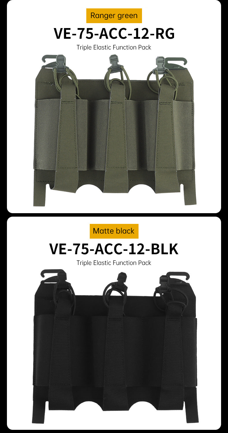 Outdoor 5.56 Triple Magazine Pouches Tactical Pouch Molle Mag Pouch for Hunting Vest - Korvel