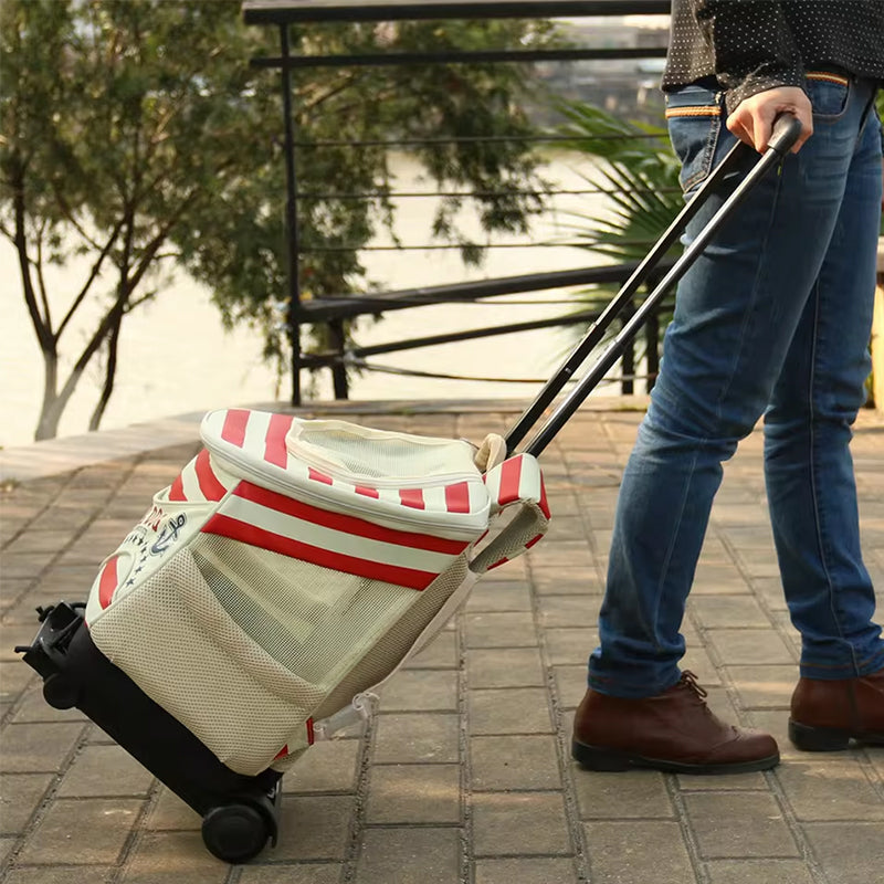 Chariot de bagages portable pliable - Compagnon de voyage polyvalent