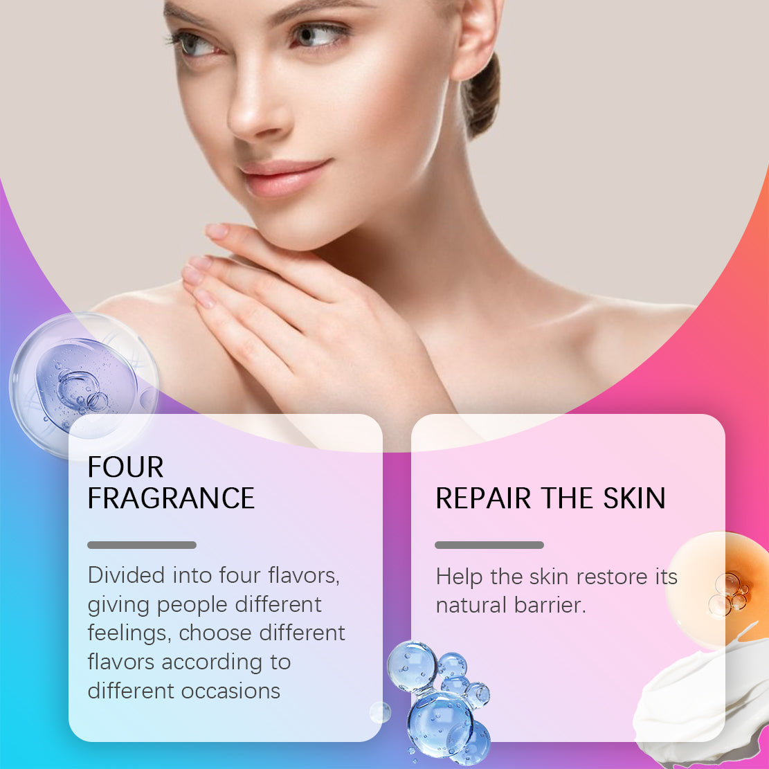 Christmas Perfumed Body Care Set, Deodorant Spray Body Lotion For Lasting Holiday Party Scent - Korvel