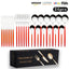 Cutlery Set Stainless Steel Knife Fork Set 24-Piece Tableware Set Golden Steak Knife Fork Spoon 6-Person Set - Korvel