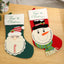 Festive Knitted Christmas Stocking Gift Bag