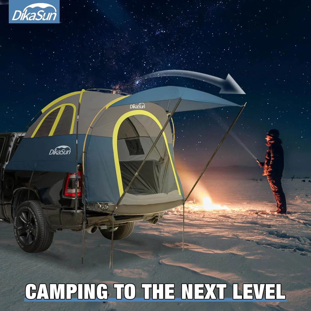 5.5-6.7ft Pickup Truck Bed Tent with Awining Navy - Korvel