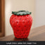 Strawberry ceramic vase, flower arrangement, living room home decoration ornament, hydroponic flower pot, high-end and high aest - Korvel