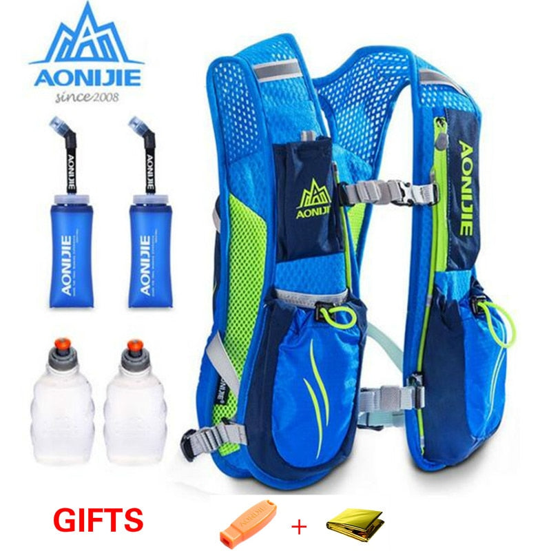 AONIJIE Running Marathon Hydration Nylon 5.5L Outdoor Running Bags Hiking Backpack Vest Marathon Cycling Backpack - Korvel