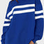 Lovelet Striped Round Neck Dropped Shoulder Sweatshirt - Korvel