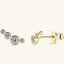Pendientes de Stud de Plata Esterlina 925 con Moissanita Elegante