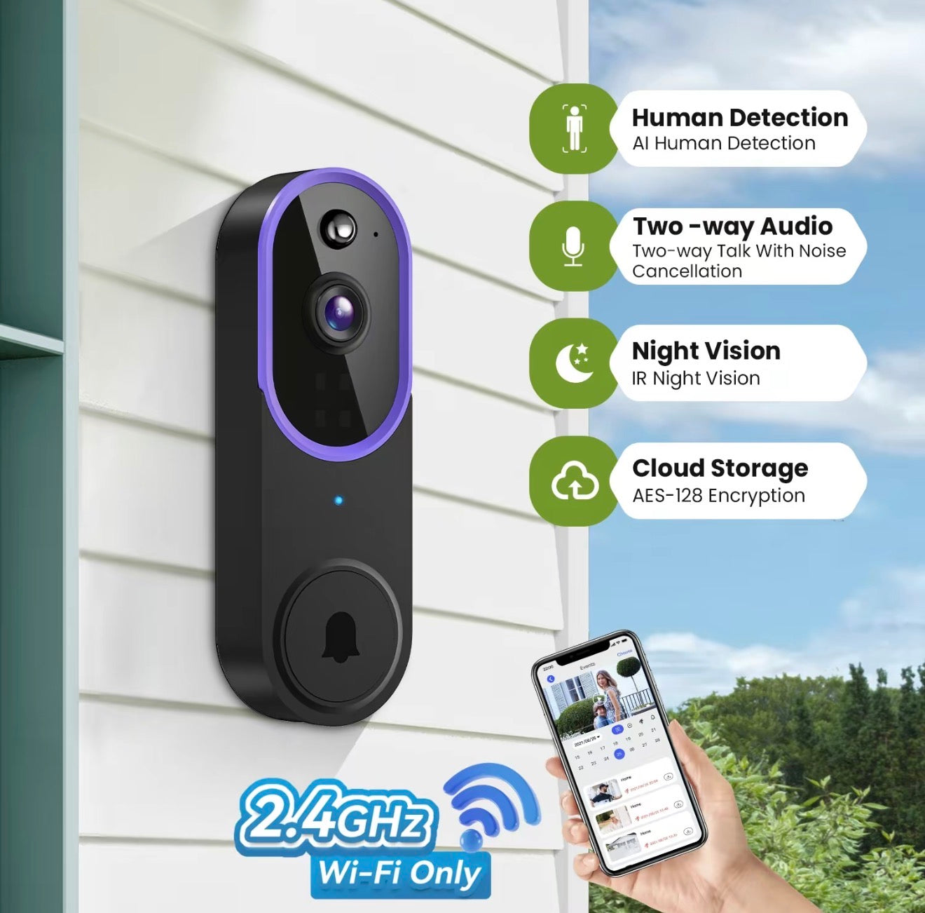 DoorGuard Cam - Smart Video Doorbell