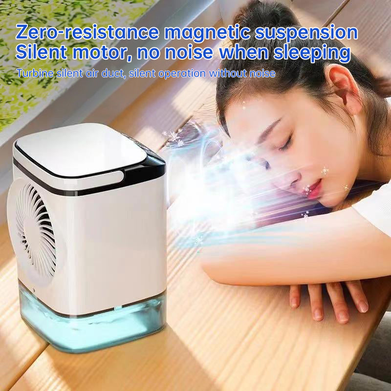 3-speed Portable Mini Air Cooler (900ML Tank) - Fan & Humidifier. For bedroom/office. - Korvel