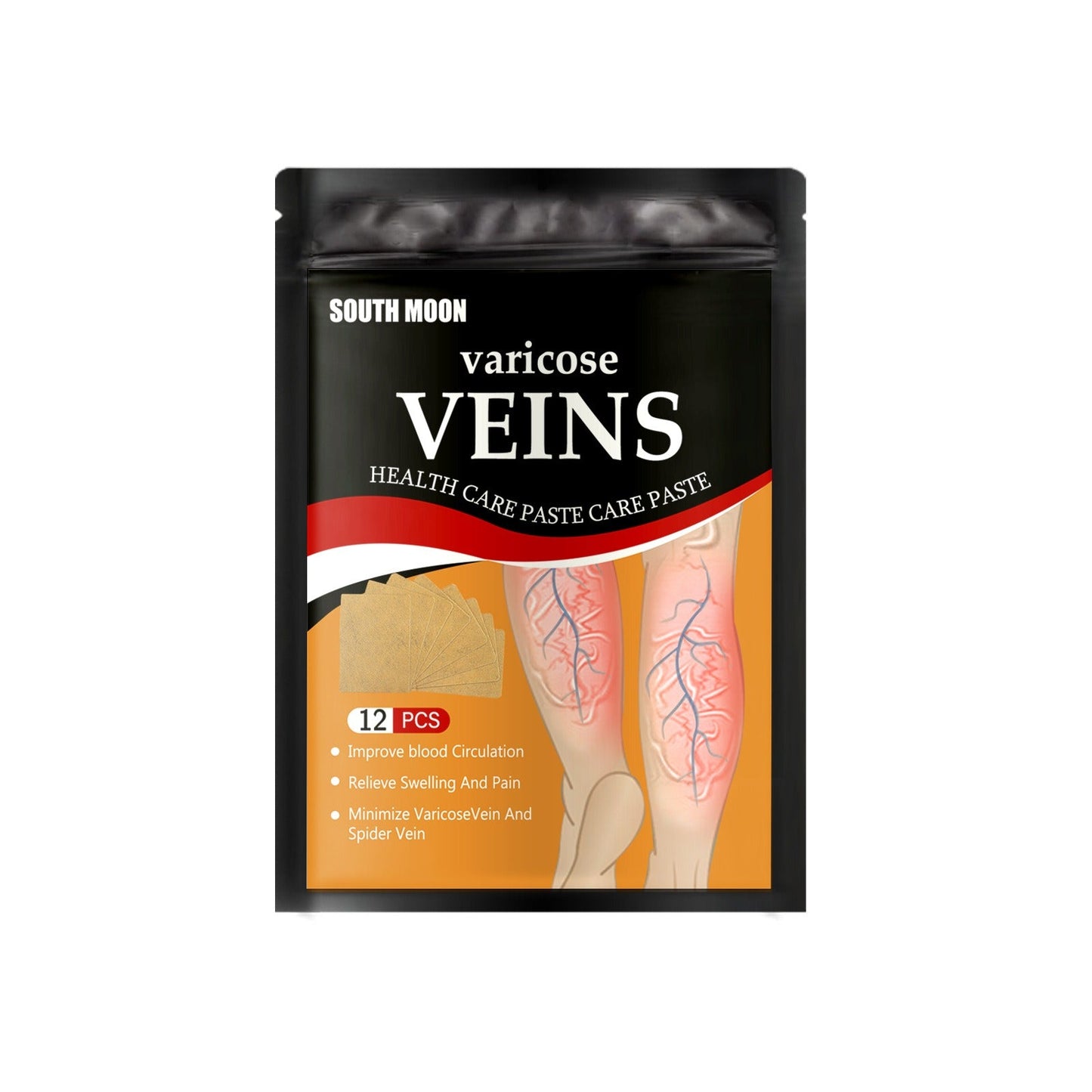 Venous health patch relieves varicose blood vessel blockage and protrusions in the feet. Cold compress venous health patch - Korvel