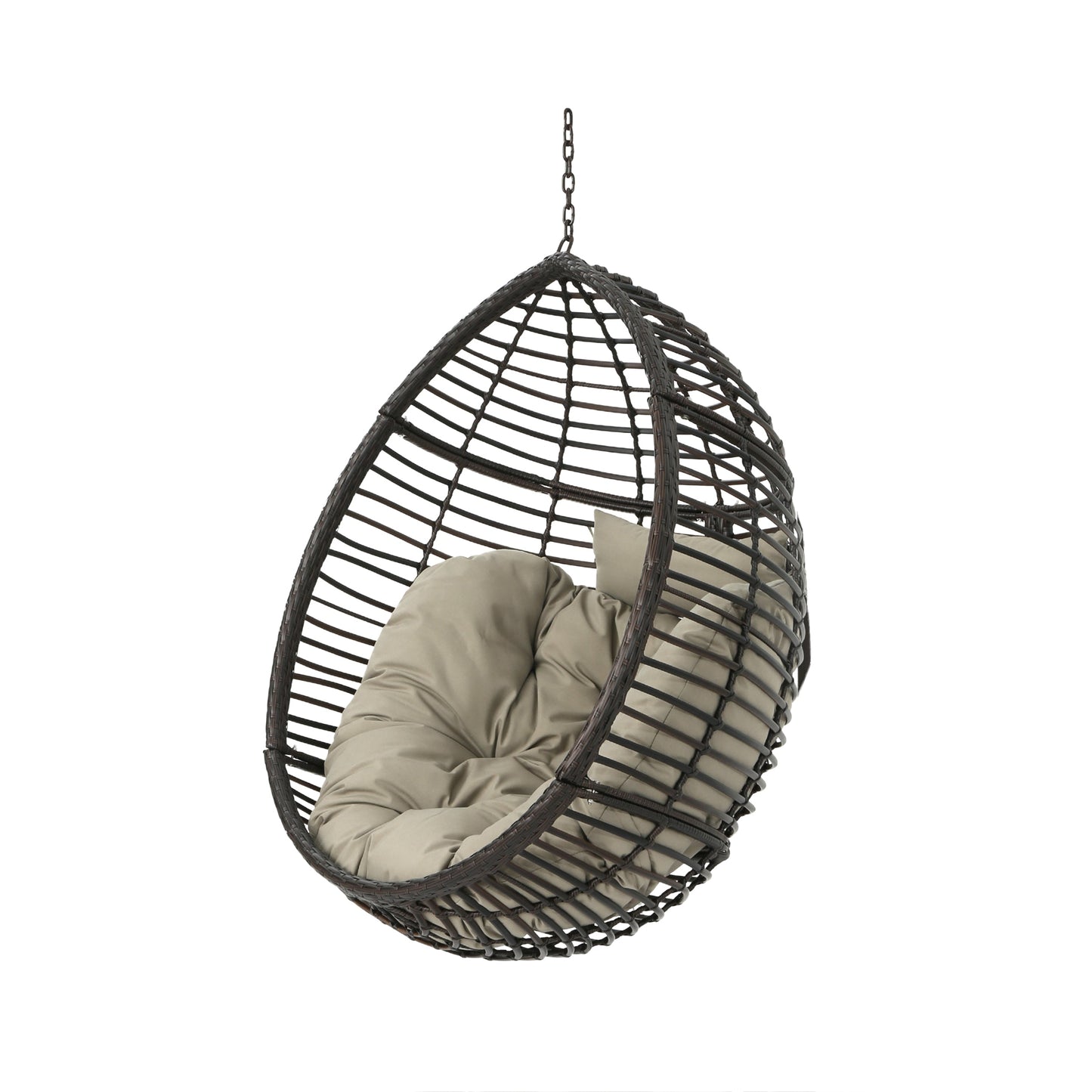 Premium Hanging Basket Chair - Brown - Stand Not Included