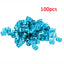 100 Pcs/set 7 Colors Mixed Beads Adjustable Hair Braids Dreadlock Beads Adjustable Hair Braid Rings Cuff Clips Tubes Jewelry - Korvel