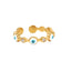 18K gold-plated stainless steel devil eye open ring Fashionable and versatile titanium steel ring for women - Korvel
