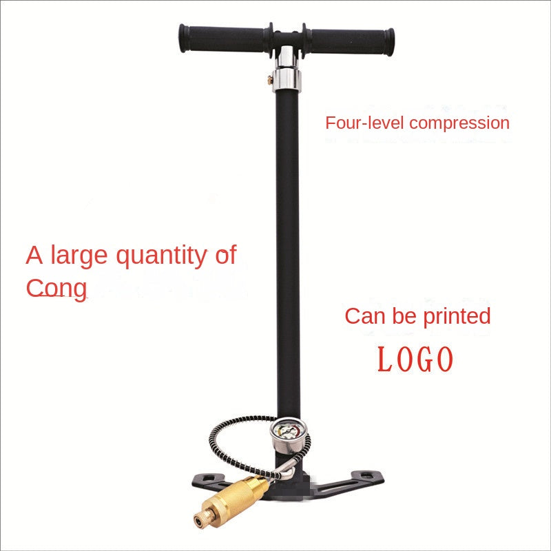 High-Pressure Air Pump 30MPA 40MPA Stainless Steel 4500psi Manual Three-Level Four-Level Air Pump - Korvel