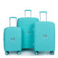 Expandable Hardshell Suitcase Double Spinner Wheels PP Luggage Sets Lightweight Durable 3-Piece Set (20/24/28) , Lake Blue - Korvel