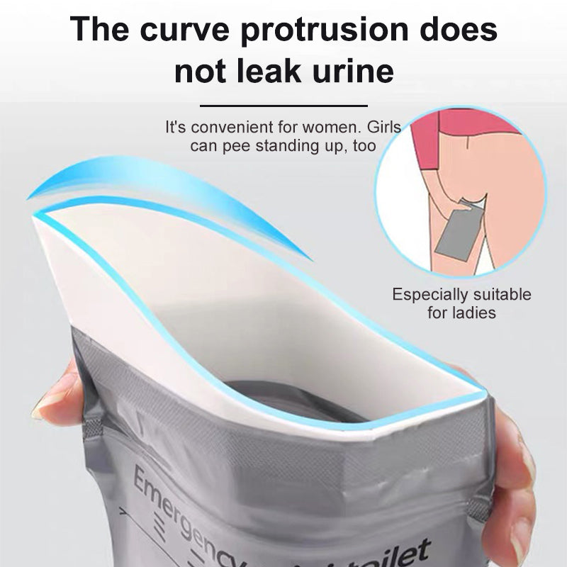 4-Pack Portable Outdoor Urine Bags - 700ml Capacity