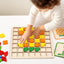 Wooden children's mosaic 3D building blocks, three-dimensional puzzle, children's color cognition, early education and puzzle game - Korvel