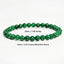 Vintage malachite beaded bracelet stacking style green bracelet men and women elastic jewelry - Korvel