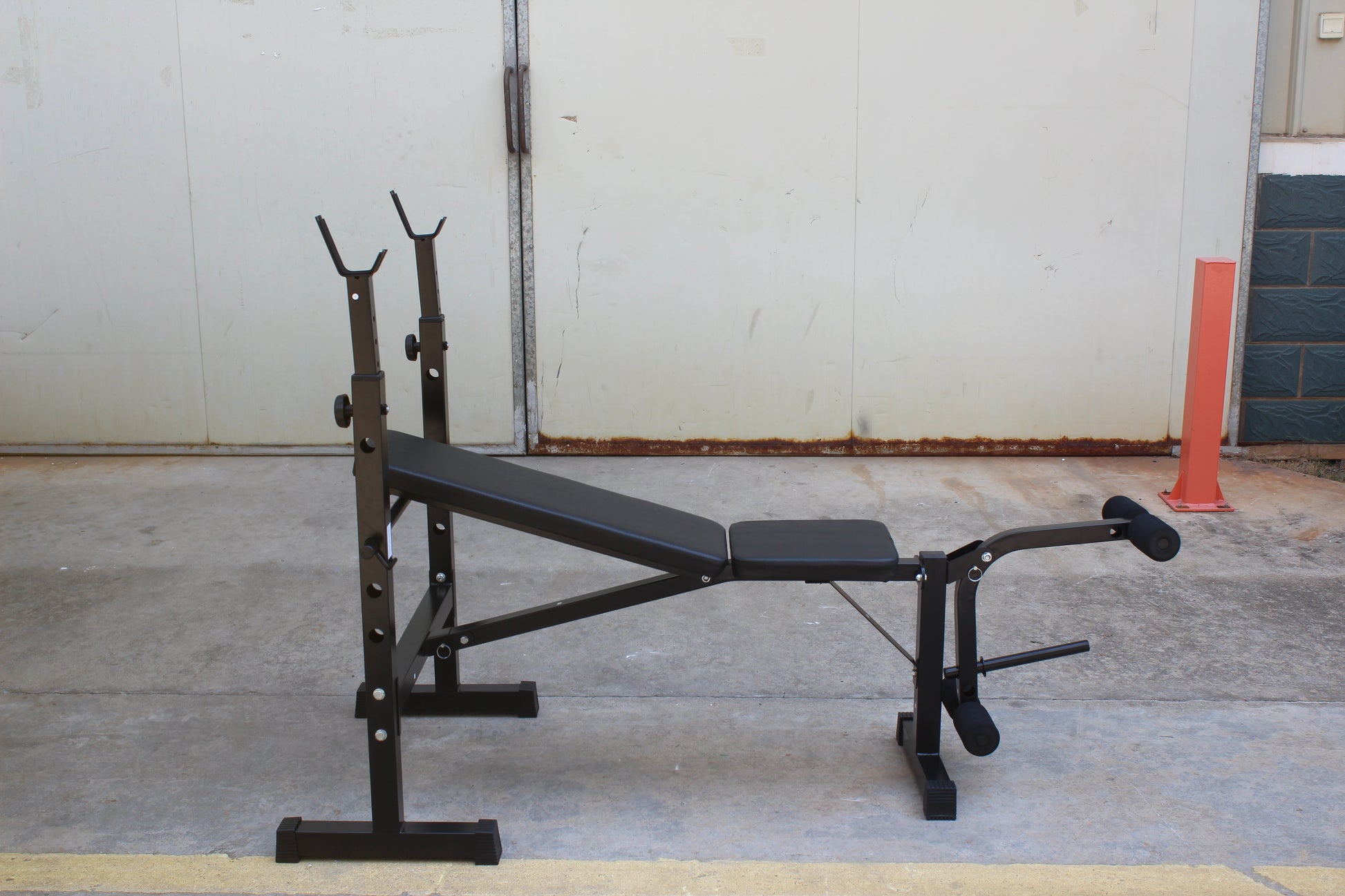 Olympic Weight Bench Bench Press Set with Squat Rack and Bench for Home Gym Full-Body Workout - Korvel