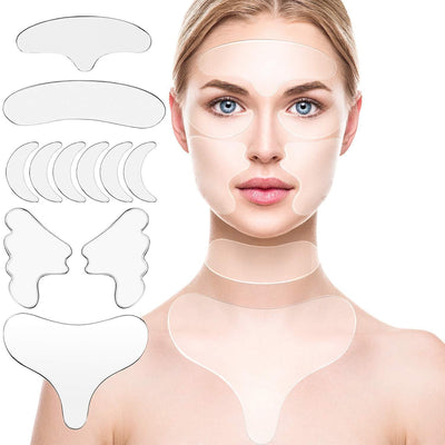 Ensemble de 18 autocollants en silicone anti-rides