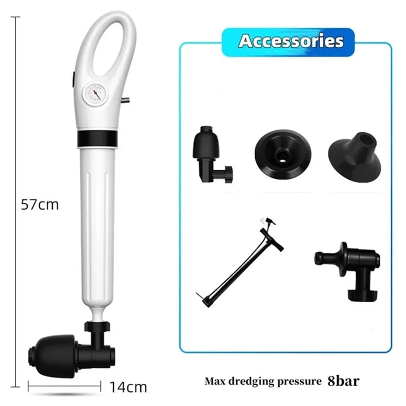 Dredgeur de Tuyaux Pneumatique Haute Pression pour Usage Domestique