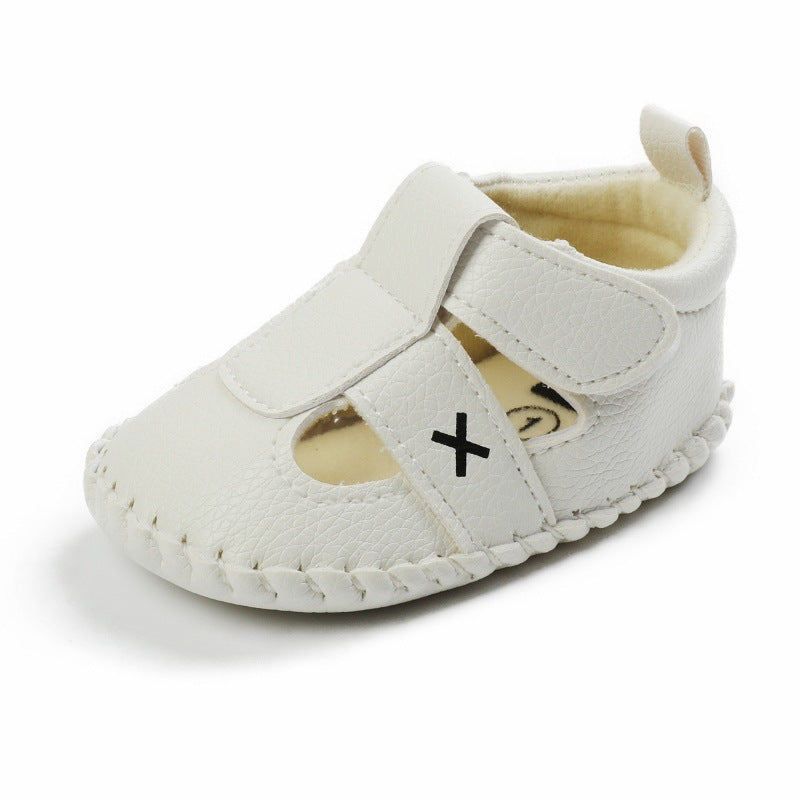Summer Boy And Girl Baby 0-1 Years Old Half-Soled Hollow Baotou Anti-Kick Anti-Skid Baby Shoes Toddler Shoes - Korvel