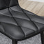 Dining Chairs Set of 4, Modern Kitchen Dining Room Chairs, PU Dining Chair Upholstered Cushion Seat and Sturdy Metal Legs - Korvel