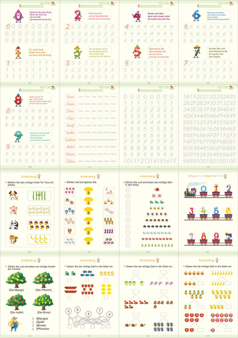 Full English version of calligraphy stickers Children's groove copybook Student hard pen practice copybook Magic writing sticker - Korvel