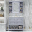 36'' Bathroom Vanity with Medicine Cabinet, Modern Mirror Cabinet with Adjustable Shelf, Bathroom Storage Cabinet with 4 Drawers - Korvel