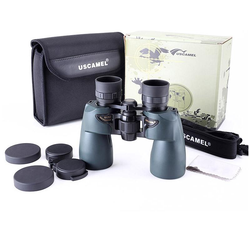 USCAMEL Binoculars 8x42 Professional Hunting Telescope Watching Birds Camping(Olive Green) - Korvel