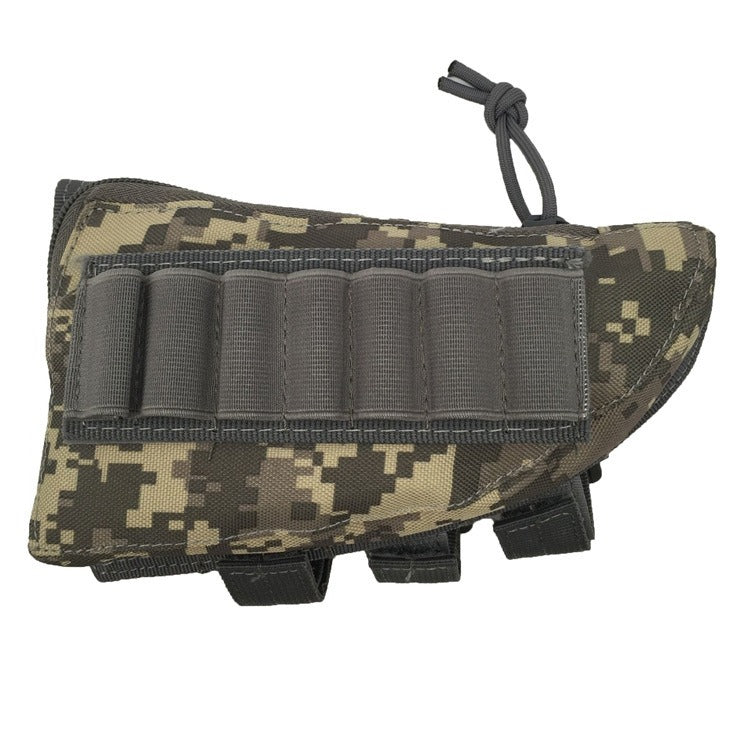 Hunting Pouch 7 Shells Butt Stock Shell Cartridge Holder Ammo Carrier Tactical Pouch - Korvel