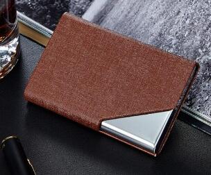 Itapkris Business ID Credit Card Holder For Women Men Fashion Brand Metal Aluminum Card Case PU Leather Porte Carte - Korvel