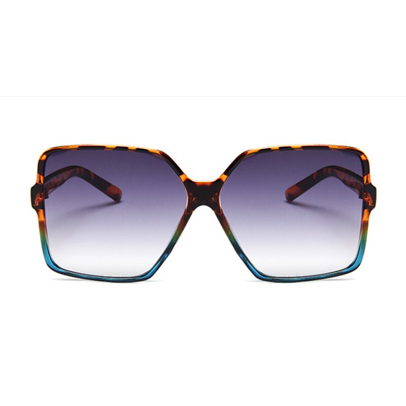 Higody Fashion Women Oversize Sunglasses Gradient Plastic Brand Designer Female Sun Glasses UV400 lentes - Korvel