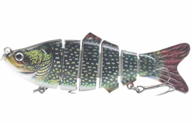 10cm 16.5g Multi-section Lure With Ring Beads Simulation Luya Multi-section Lure Submerged Bionic 6-section Lure - Korvel
