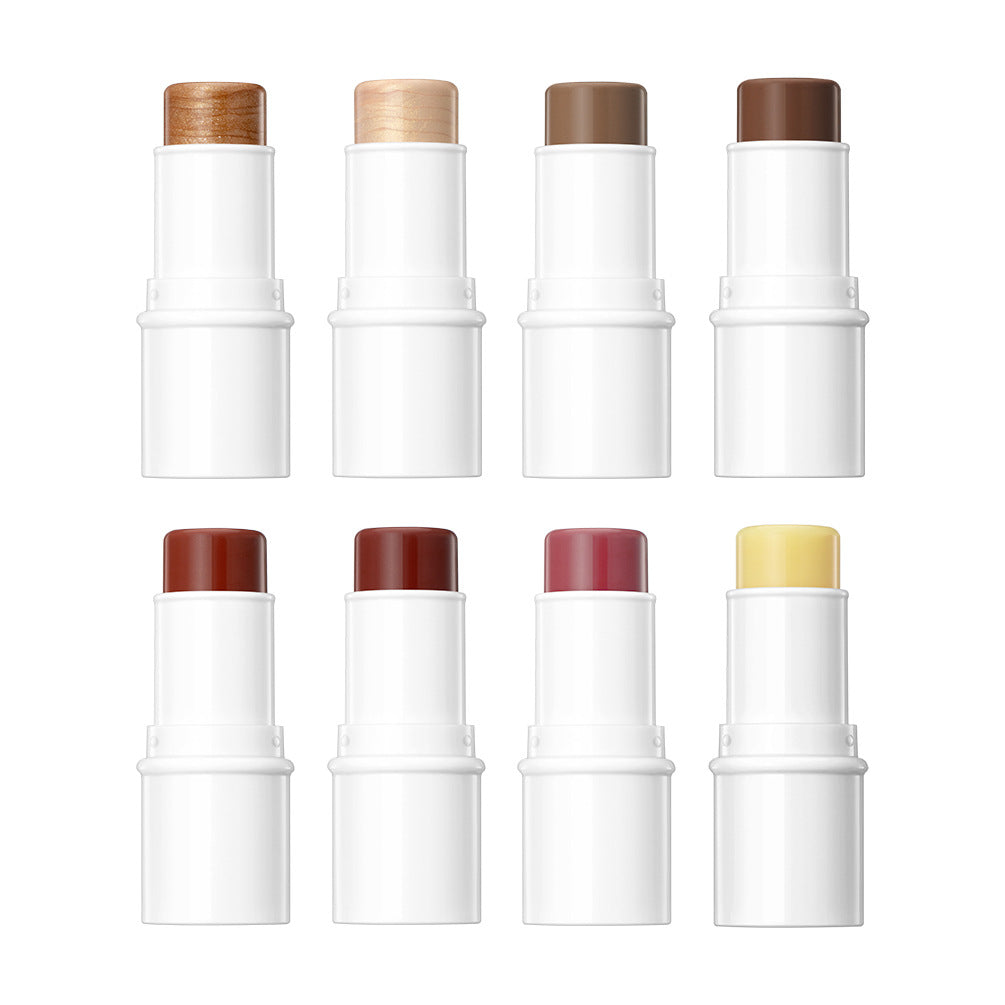 QIBEST Barra de Maquillaje Multifuncional - Iluminador, Rubor y Contorno