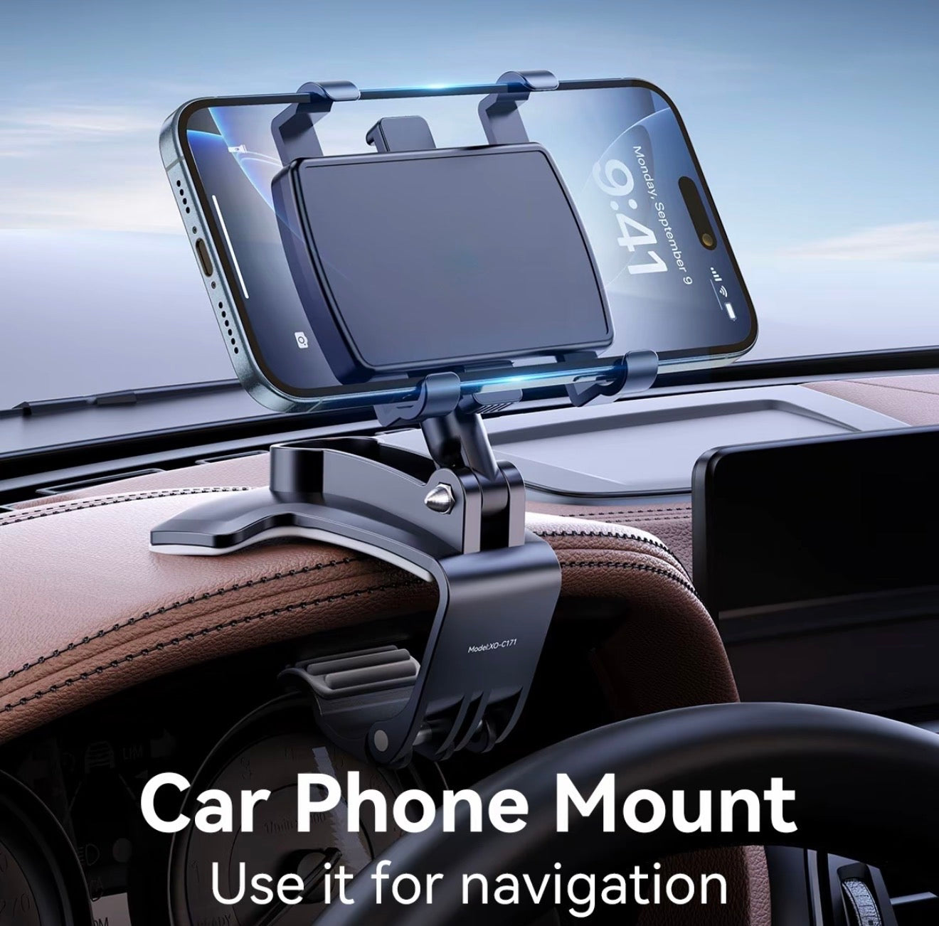 Soporte para Teléfono de Coche Grip360 - Seguro y Ajustable