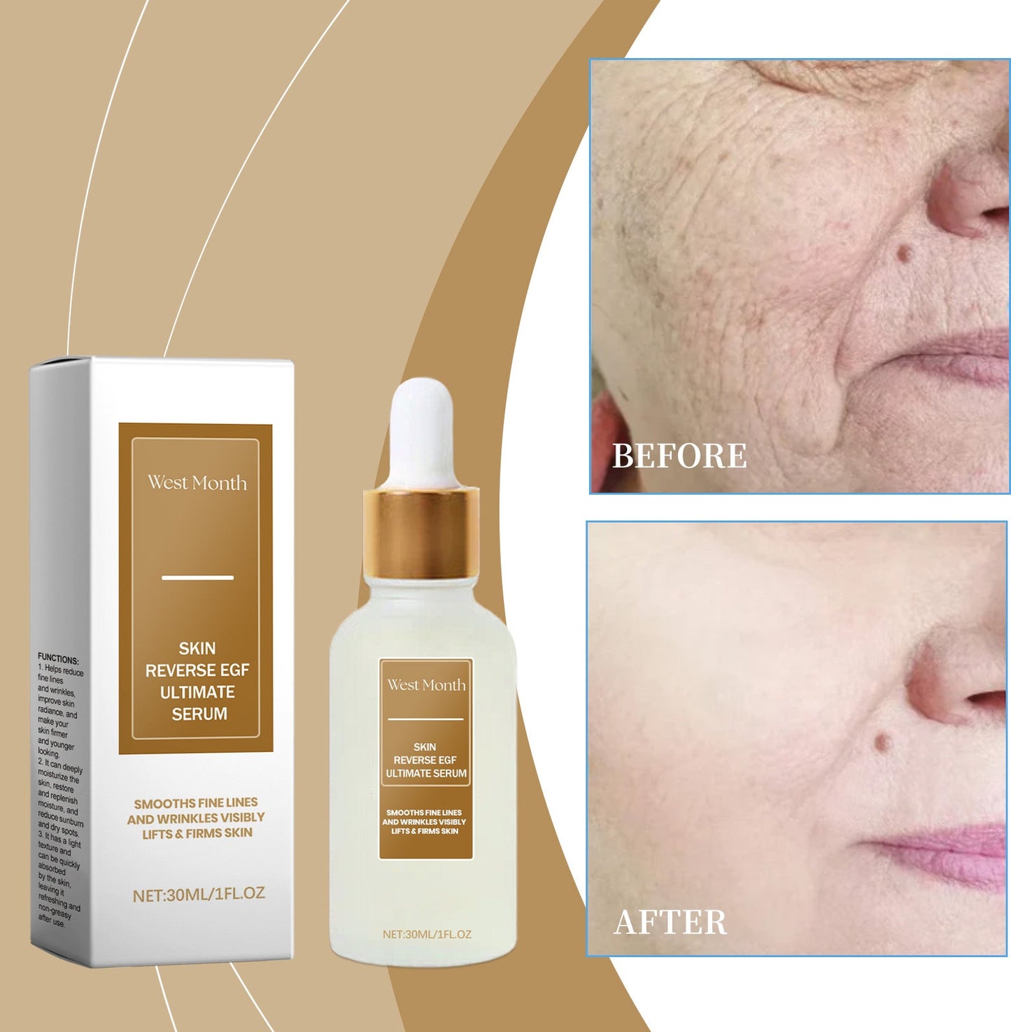 Moisturizing Essence, Firming, Hydrating, Moisturizing And Brightening Facial Treatment Essence - Korvel