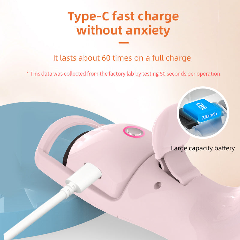 Electric eyelash curler three temperature rechargeable eyelash curler portable compact heating eyelash curler - Korvel