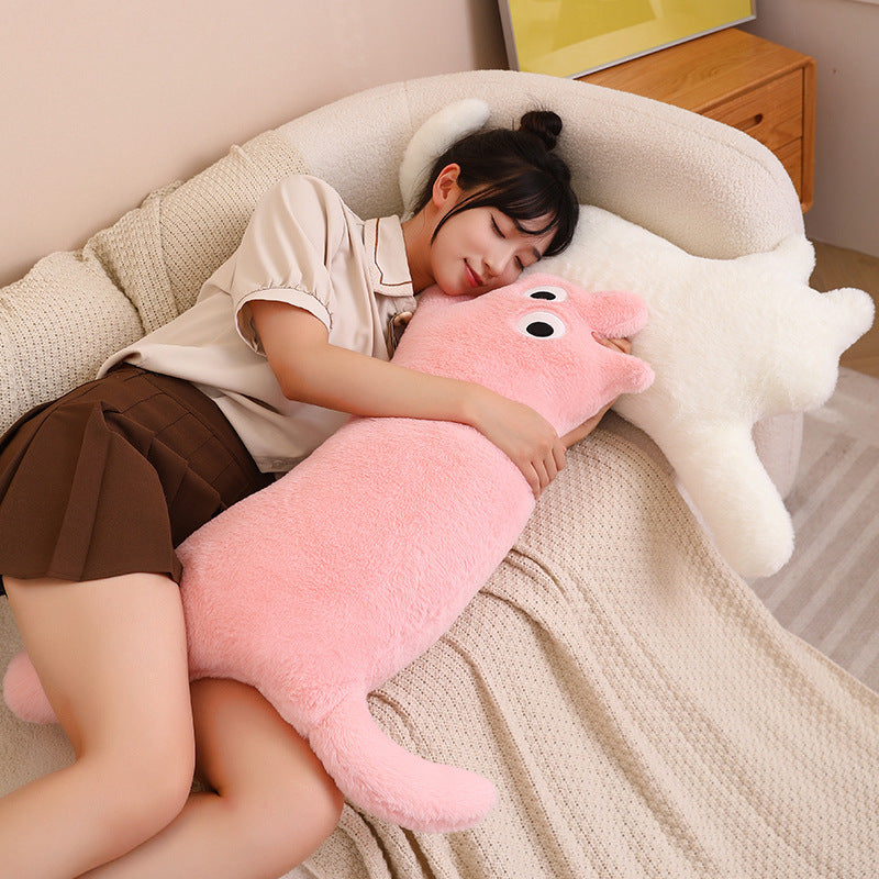 Dopamine Long Bar Cat Pillow Cat Plush Toy Living Room Cushion - Korvel