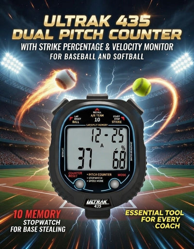 ULTRAK 435 Pitch Counter with Speed Monitor & Stopwatch