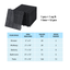 12 x 12 inch black interlocking deck tiles, plastic waterproof, weighing up to 6613 pounds, with a rose pattern pack of 12 - Korvel