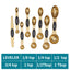 Magnetic Double Head Measuring Spoon Set - 9 Pieces