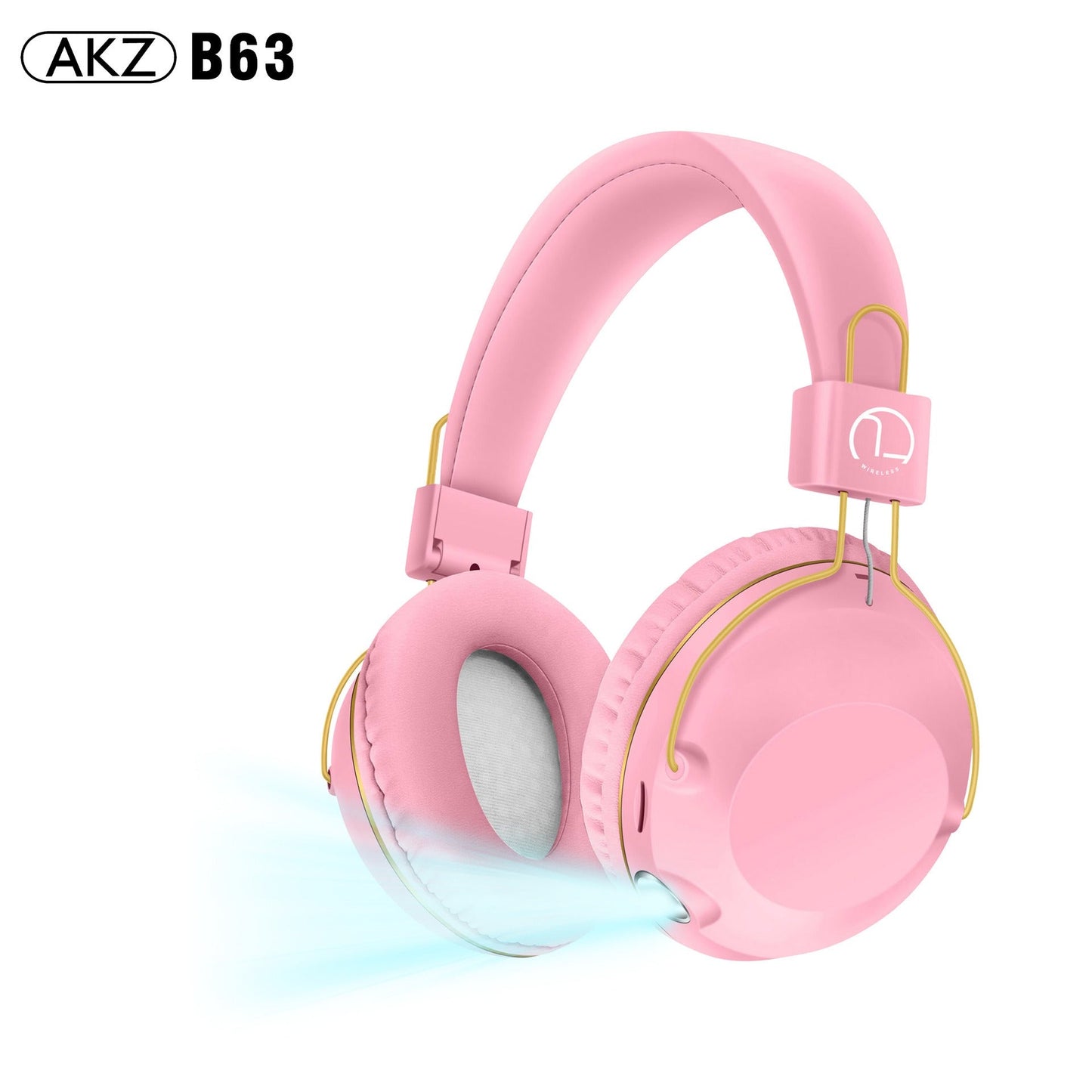B863 Wireless Headset Bluetooth Headset Long Life Illuminated Music Headset Folding Storage - Korvel