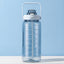Sports water cup portable large capacity 2000ml plastic cup with straw scale men and women kettle water cup - Korvel