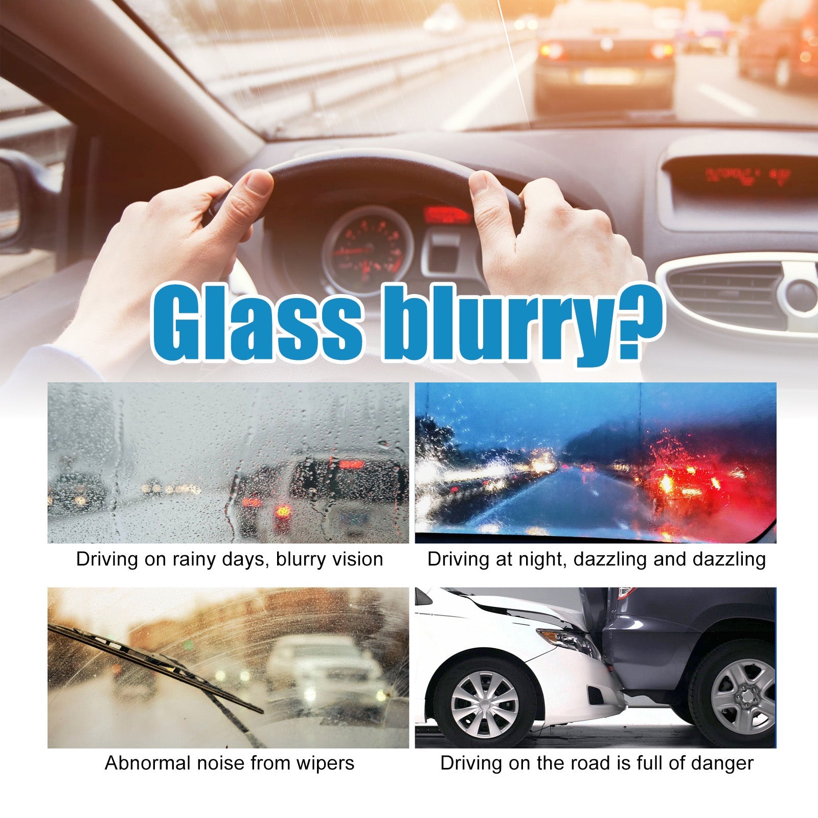 Car Windshield Cleaner, Car Glass Rearview Mirror Cleaning Oil And Removal Fog Cleaner - Korvel