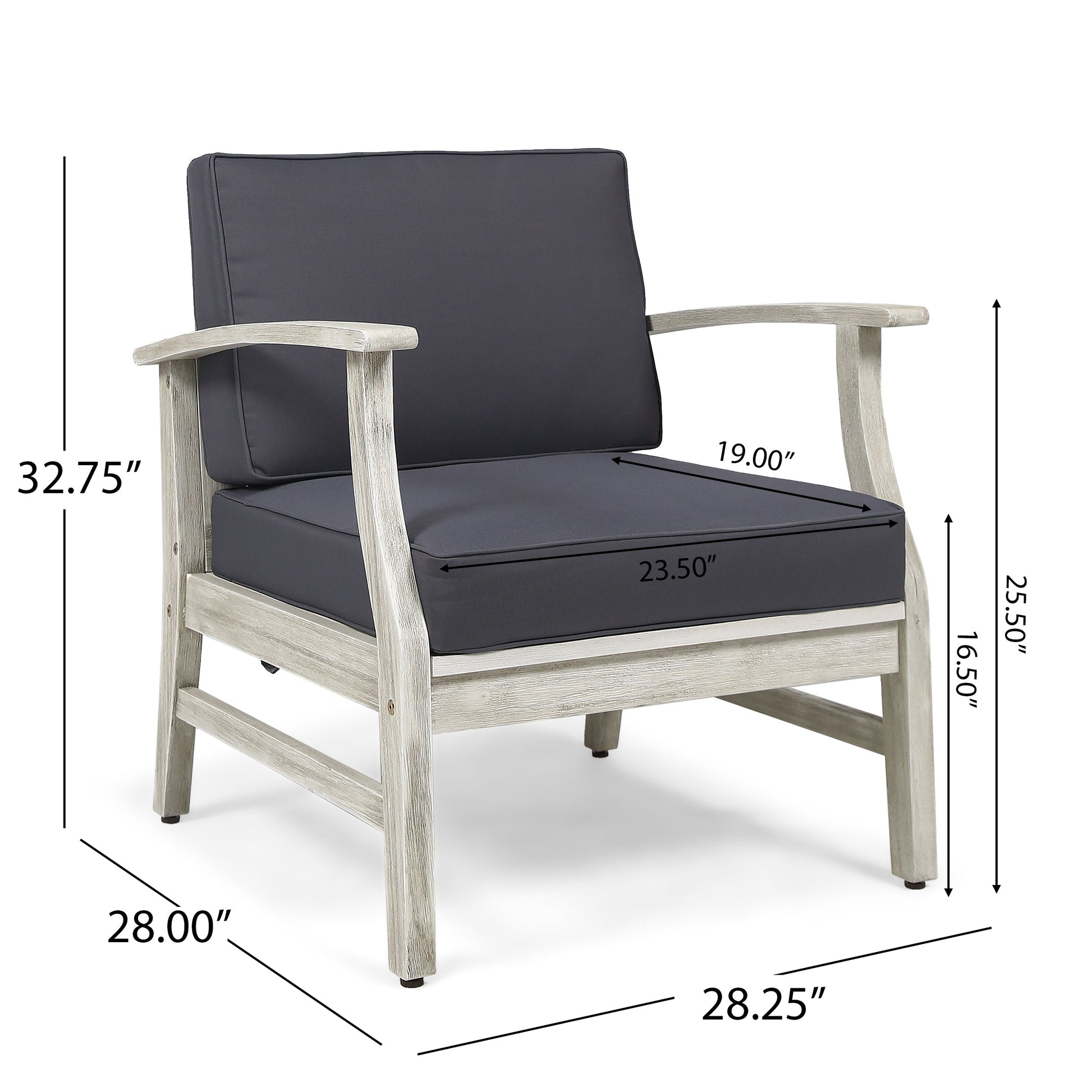PERLA CLUB CHAIR, LIGHT GREY - Korvel